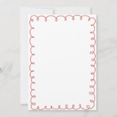 Love & Pizza | Whimsisch Koppel Bruiloftfeest Kaart (Achterkant)