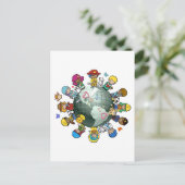 Love Planet Earth: Unite for Peace Briefkaart (Staand voorkant)