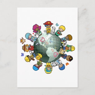 Love Planet Earth: Unite for Peace Briefkaart