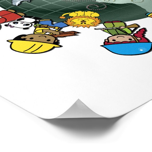 Love Planet Earth: Unite for Peace Poster (Hoek)