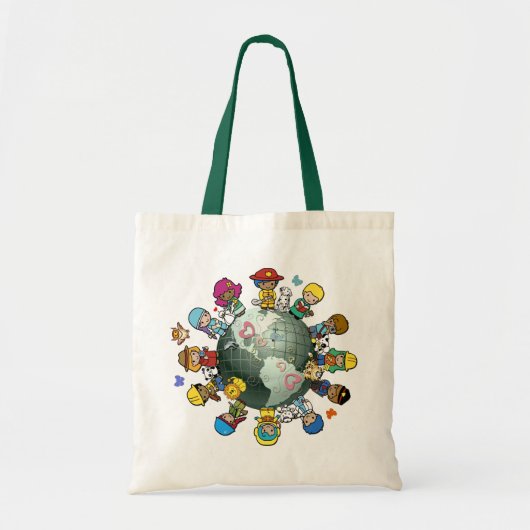 Love Planet Earth: Unite for Peace Tote Bag (Voorkant)