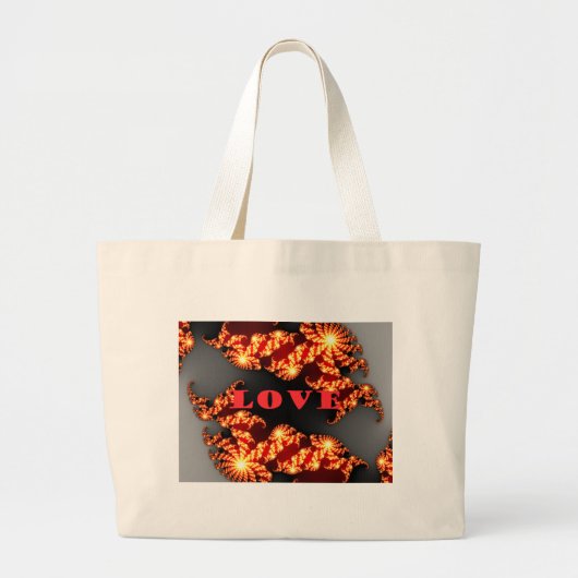 Love.png Grote Tote Bag (Voorkant)