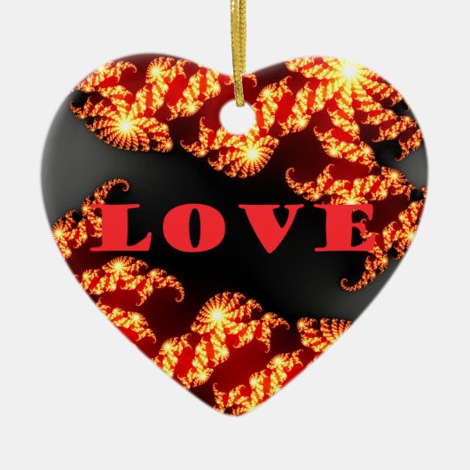 Love.png Keramisch Ornament (Voorkant)
