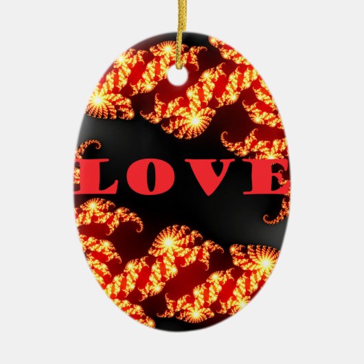 Love.png Keramisch Ornament (Voorkant)