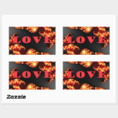Love.png Rechthoekige Sticker (Vel)
