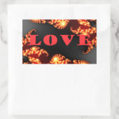 Love.png Rechthoekige Sticker (Tas)