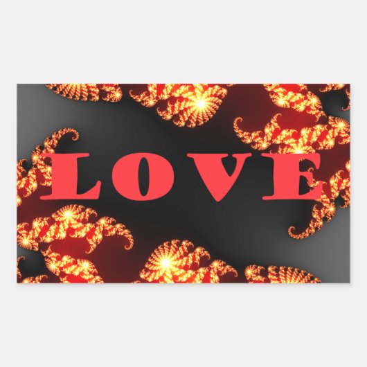 Love.png Rechthoekige Sticker (Voorkant)