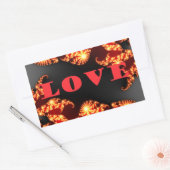 Love.png Rechthoekige Sticker (Envelop)