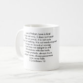 Love Poem and Red Rose Bud Koffiemok (Voorkant links)