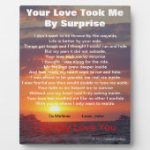 Love Poem Cape May Sunset Ships Passend EASEL Fotoplaat (Voorkant)