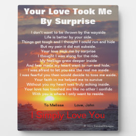 Love Poem Cape May Sunset Ships Passend EASEL Fotoplaat