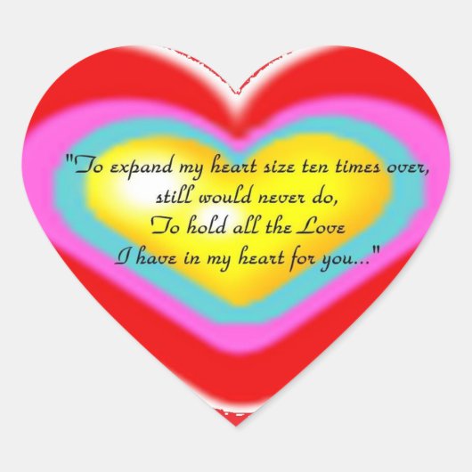 Love Poem Sticker (Voorkant)