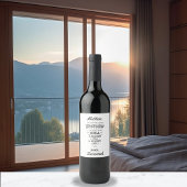 Love Poem Wijn Etiket