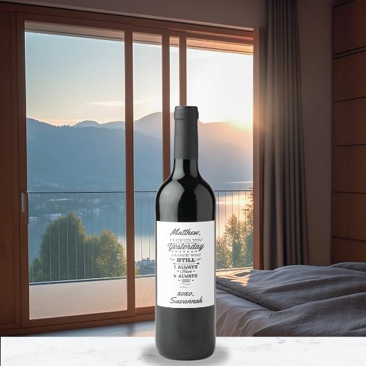 Love Poem Wijn Etiket