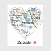 Love Poinciana Florida Sticker (Vel)