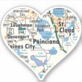 Love Poinciana Florida Sticker (Voorkant)