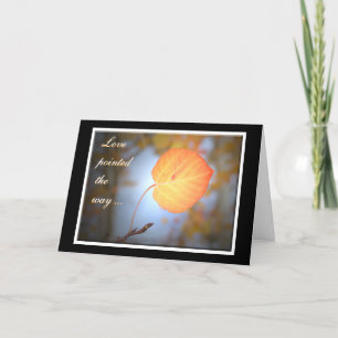 Love Pointed the Way Wenskaart Kaart