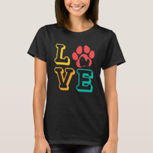 Love Pomeranian Paw Hondenras German Spitz P T-shirt