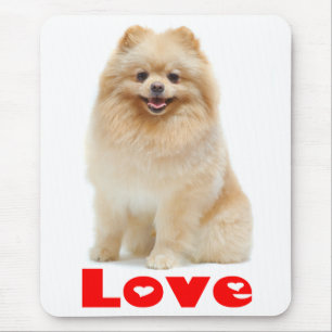 Love Pomeranian Pom Puppy Dog Mousepad Muismat