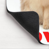 Love Pomeranian Pom Puppy Dog Mousepad Muismat (Hoek)