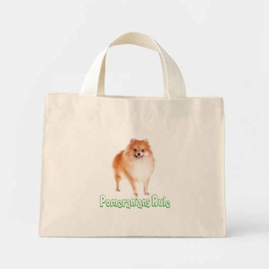 Love Pomeranian Puppy Dog Canvas tas (Voorkant)