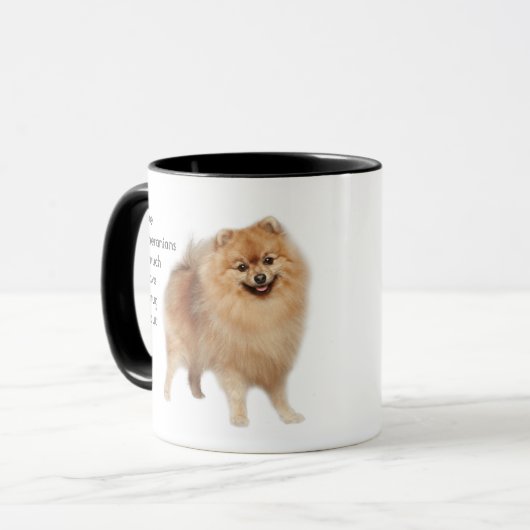 Love Pomeranians Dogs so Vun Quote Mok (Voorkant links)