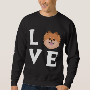 Love Pomeranians Pom Pom Dog Puppy Face Trui
