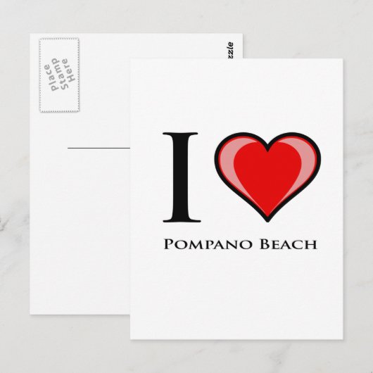 Love Pompano Beach Briefkaart (Voorkant / Achterkant)