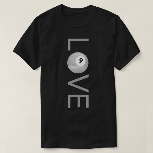 Love Pool Billiards T-shirt (Design voorkant)