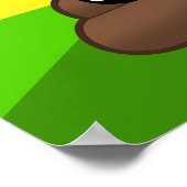 Love Poop Emoji Rainbow Burst Poster (Hoek)