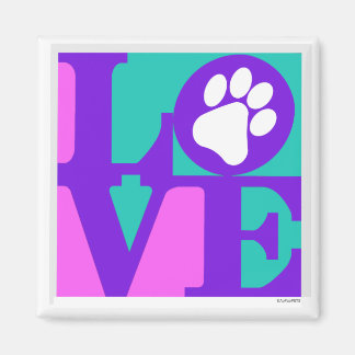 LOVE poot print magneet