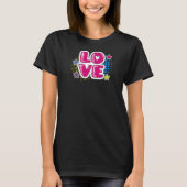Love Pop Art Comic T-shirt (Voorkant)