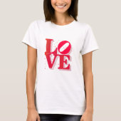 LOVE Pop Art – Retro Valentine’s T-Shirt (Voorkant)