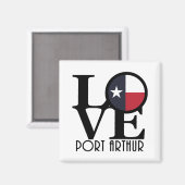 LOVE Port Arthur Texas Magneet (Voorkant / Achterkant)