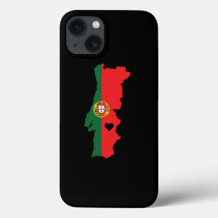 Love Portugal Gift Portugal Pride Heart Case-Mate iPhone Case