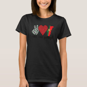 Love Portugal Proud Portugese vlag Roo T-shirt
