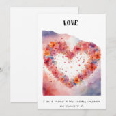 Love Positive Affirmation Kaart (Voorkant / Achterkant)