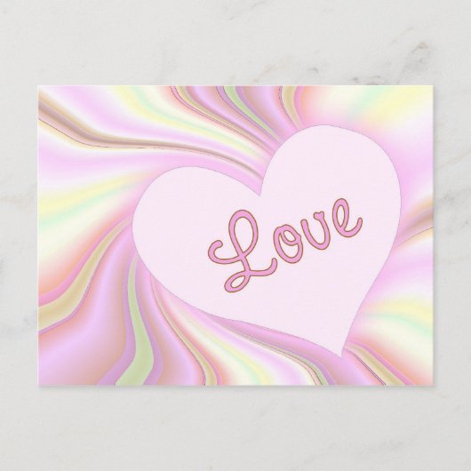Love Post Card Briefkaart (Voorkant)