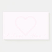 Love Post het Notities met hart en tekst Ik hou va Post-it® Notes (Voorkant)