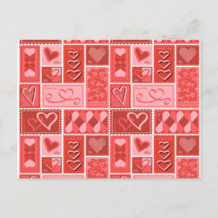 Love Postage Stamp Briefkaart