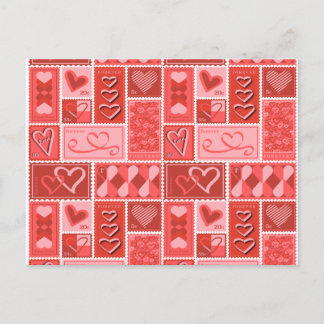 Love Postage Stamp Briefkaart