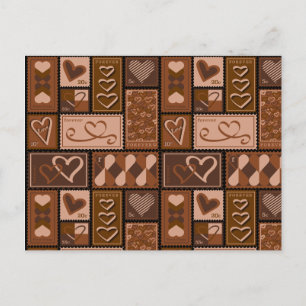 Love Postage Stamp Briefkaart