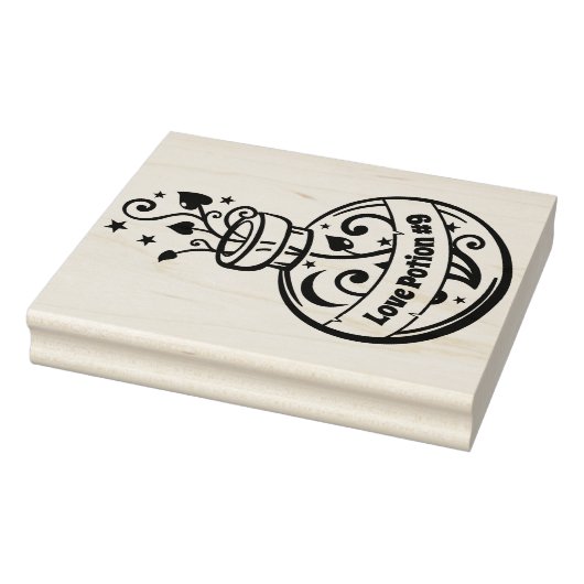 Love Potion #9 Bottle Stamp - Pas je label aan Rubberstempel (Stempel)