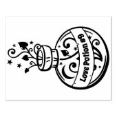 Love Potion #9 Bottle Stamp - Pas je label aan Rubberstempel (Afrduk)