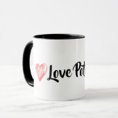 Love Potion Koffie Mok Valentijnsdag Gift (Voorkant links)