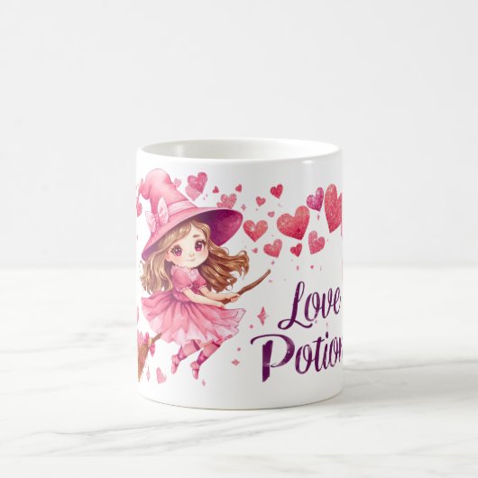 Love Potion Mug | Cute Witch Valentine Cup Koffiemok (Center)
