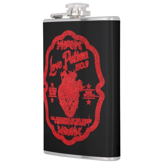 Love Potion No. 9 Red Glitter Heupfles (Links)