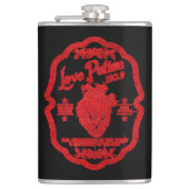 Love Potion No. 9 Red Glitter Heupfles (Voorkant)