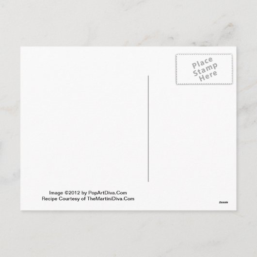 Love Potion Number Nine Valentijn Martini Recept P Feestdagenkaart (Achterkant)