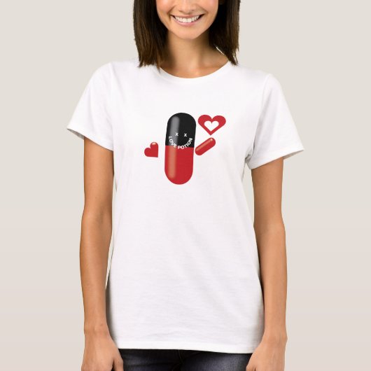 Love Potion Pill T-shirt (Voorkant)